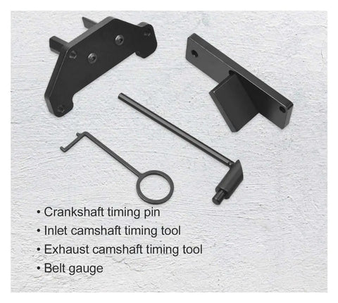 Camshaft Alignment Lock Timing Tool Kit for 1.2L Engines, includes crankshaft pin, camshaft tools, belt gauge