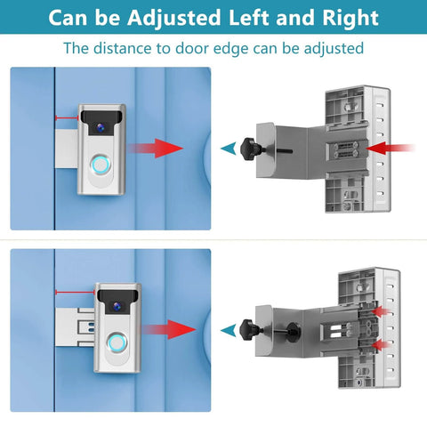 2024 Updated Anti Theft Video Doorbell Mount With No Drill Adjustable Wedge Bracket For Home And Office installation guide