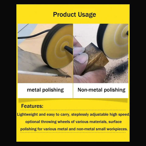 Pro Grade Jewelry Polisher Bench Buffer Grinder Mini Buffing Tool with high performance variable speed for metals and non-metals.