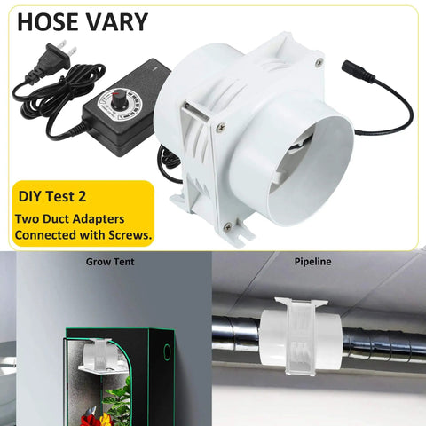 4 Inch Axial Exhaust Fan With 3000 RPM, DC 12V Dual Ball Bearings, Up To 141 CFM, PWM Variable Speed Control, 120x120x38mm in use