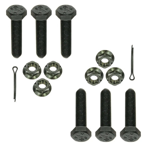 Two Front Lower Ball Joint Set for Buick Lesabre Park Avenue Riviera Cadillac DeVille Seville Oldsmobile Aurora Pontiac Bonneville Includes Driver And Passenger Side Joints shown with bolts and nuts