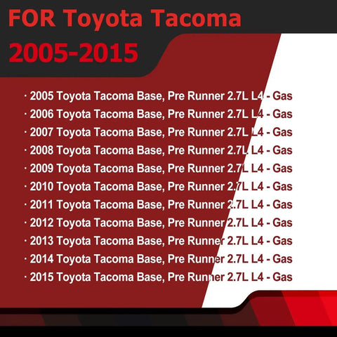 Toyota Tacoma Secondary Air Injection Smog Pump 2.7L L4 2005-2015 Replacement Plug-And-Play Unit compatibility chart