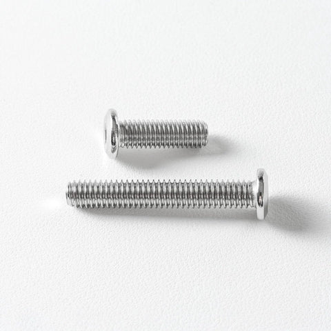 Flat Head Hex Socket Cap Screws Set M5 X 12Mm, 25 Pack, 304 Stainless Steel 18-8 Bright Finish, showing front view on white background