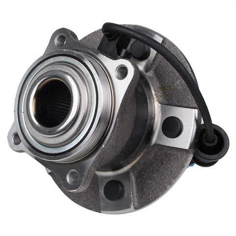 Front view of Rear Wheel Hub Bearing Assembly For 2002-2007 Saturn Vue, 2005-2006 Chevy Equinox, And 2006 Pontiac Torrent, 5 Lug With ABS