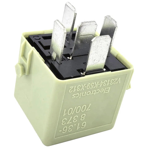 Close-up of 12V 70A 5 Pin Automotive Relay Beefy Heavy Duty Power Relay for Horn Wiper Cooling System SPDT Replacement