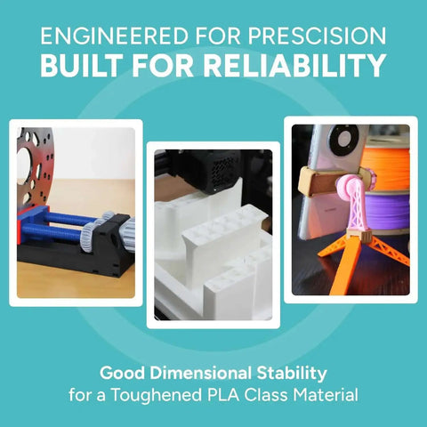 Premium PLA Pro 3D Printing Filament 1.75mm Black 1kg, High-Impact Tough PLA used in 3D printed mechanical components