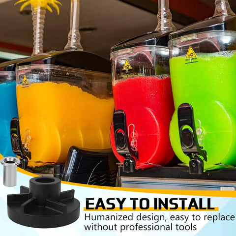 Colorful beverage dispensers and 3 Set 3587 Standard Magnetic Impeller And 3220 Bearing Sleeve Replacement Pack For Grindmaster Crathco