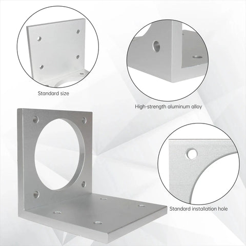 NEMA 34 Stepper Motor Bracket L Shape Aluminum Alloy Motor Holder Accessory for 85 and 86 Stepper Motors Built to Last