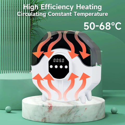 Upgraded 360 Degree Heated Filament Dryer Box For 1 Kg Spools with digital display on a marble base