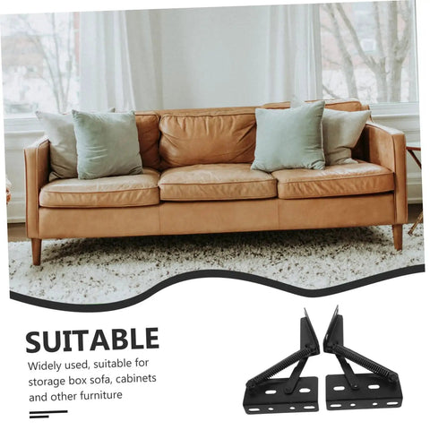 Two Pack Folding Sofa Spring Hinges For Space Saving Furniture Storage With Easy Installation And High Load Capacity Artibetter