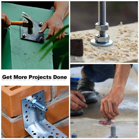 60 Piece One Half Inch By Three And Three Quarters Inch Wedge Anchors For Concrete Heavy Duty Expansion Anchors used in projects