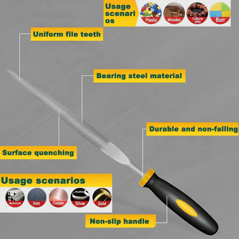 3D Print Deburring Tool Set with 11 High Speed Steel Blades and 5 Needle Files for smoothing edges on metal, plastic, and more.