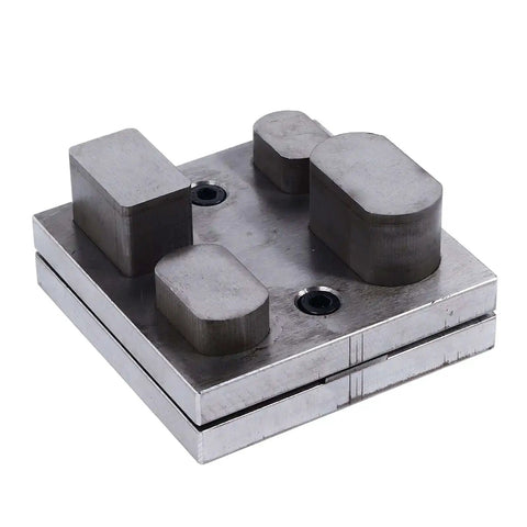 Versatile Alloy Steel Punch Die Disc Set for Jewelry Crafting and Metal Beading on white background