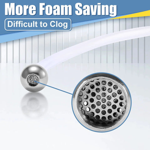 Foam Cannon Straw Replacement Kit 9 Inch With Stainless Steel Filter Balls For Most Foam Lances Fits Most Foam Cannons Durable PVC Material
