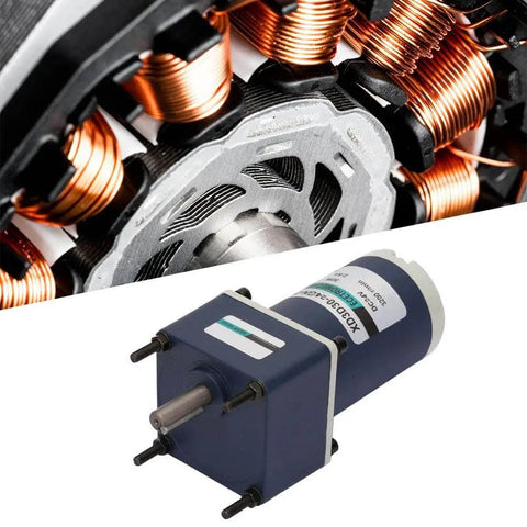 DC 24V 30W High Adjustable Speed Gear Motor With Metal Gear Permanent Magnet Drive for precise linear motion, smooth running