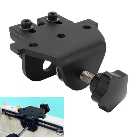 All In One Dowel Jig Kit With Adjustable Width Self Centering Doweling Locator for woodworking with 8mm, 10mm, 15mm drill bits.