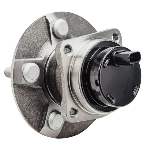 Close-up of a Rear Wheel Bearing And Hub Assembly For Toyota Corolla Matrix Celica Prius Vibe Scion Tc Fwd Abs Models Replacement Part OEM Grade