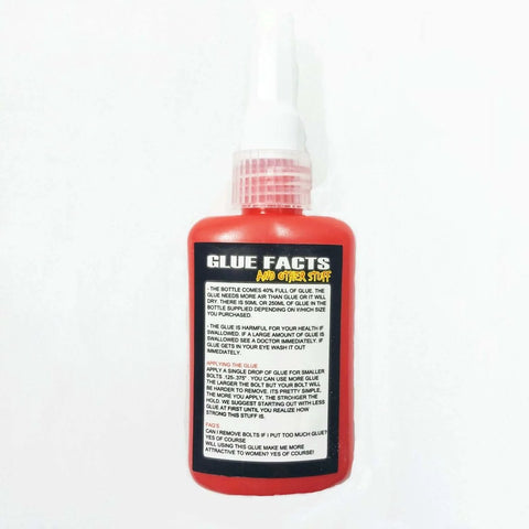 271 High-Strength Red Bolt Lock Thread Locker Glue, 50ml bottle with visible label, designed for vibration-resistant fastening.