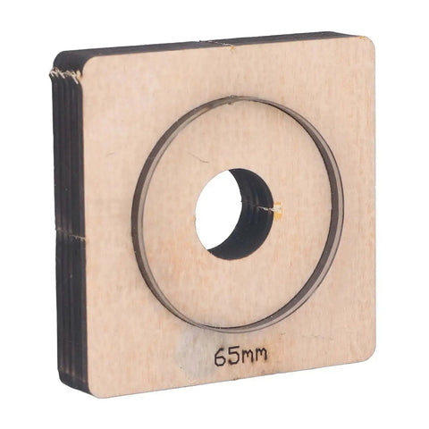 65mm Circle Cutter with Wood Base, Durable Alloy Steel Round Cutting Die for DIY Projects