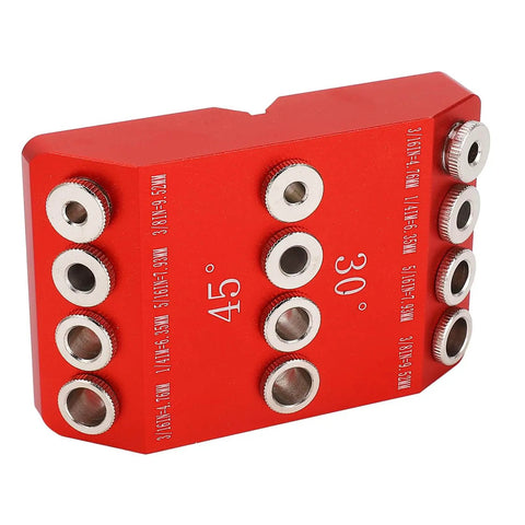 Pocket Hole Jig For Woodworking And Furniture Assembly, Aluminum Alloy Construction, Precise 30 Degree, 45 Degree Holes With Steel Sleeves