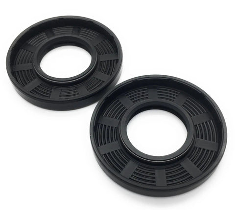 Two Piece Metric Oil Seal Set Pro Grade 25 By 52 By 7 Double Lip TC Style Rotary Shaft Seal With Nitrile 70 Durometer Rubber Carbon Steel Case
