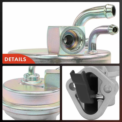 Close-up of components in Beefed Up Mechanical Fuel Pump With Spring For Classic Chevrolet Buick GMC Oldsmobile And Pontiac Vehicles