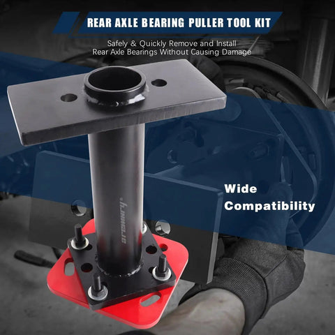 Rear Axle Bearing Puller And Installer Set With ABS Tone Ring Tool Kit for Toyota trucks 1995-2020, compatible with 100mm-140mm bolts.
