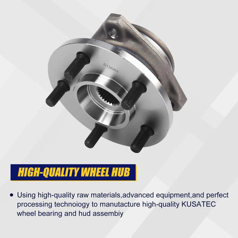 Front Wheel Bearing And Hub Assembly 2 Pack Compatible With Jeep Cherokee 89 99 Grand Cherokee Comanche Wagoneer TJ 5 Lug Without Abs Front Wheel Hub Replacement