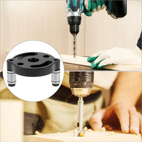 Self Centering Doweling Jig With Straight Hole Guide For Precise Woodworking Including 6mm 8mm And 10mm Bushings And Accurate Hole Locator setup