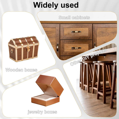 Antique Bronze 180 Degree Mini Hinge Set With 10 Hinges And 40 Screws for wooden boxes, jewelry boxes, cabinets, DIY crafts 18x16mm.