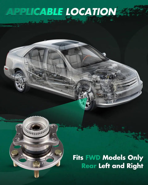 Beefed Up Rear Wheel Bearing And Hub Assembly With Abs For Hyundai Elantra 2011 Through 2016 Veloster 2012 Through 2016 Kia Forte