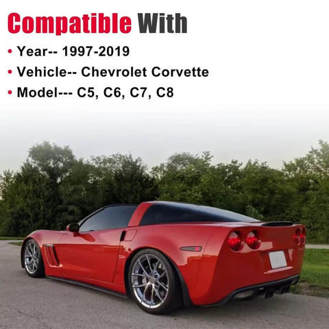 Red Chevrolet Corvette compatible with Rubber Jack Pad Set For Corvette C5 C6 C7 C8 With 4 Piece Set And Storage Bag