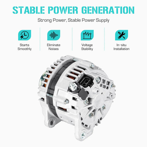Infiniti QX56 5.6L Alternator Replacement Drop In Easy Fit for Infiniti QX56 2004 2006 Armada 2005 2006 Pathfinder Titan 5.6L