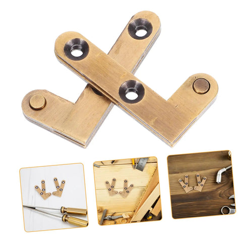 Hidden Brass Door Hinge 2 Pack For Secret Doors And Bookcases, Heavy Duty Concealed Pivot Hinge With Silent Operation, Bronze Finish