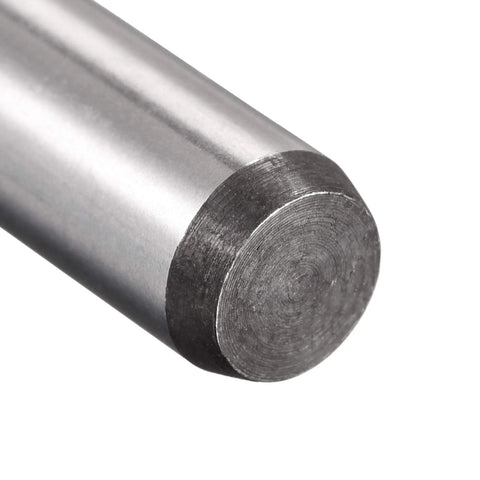 Close-up of Rock-Solid 3/8-Inch By 1-1/4-Inch Dowel Pins Made From Heat Treated Alloy Steel With Extra Hardness Bright Finish