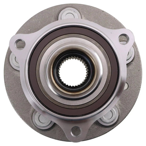 Front view of Front Wheel Bearing And Hub Assembly Set For Jeep Grand Cherokee L And Grand Cherokee 2021 To 2024 Two Piece Kit