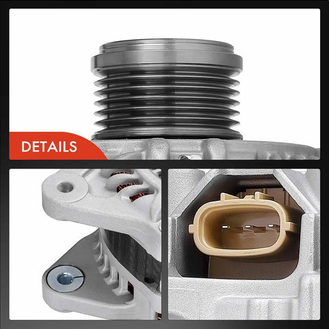 Alternator Replacement For Nissan Altima 2013 Through 2018 2 5L 12V 110A With 6 Groove Clutch Pulley Clockwise Drop In
