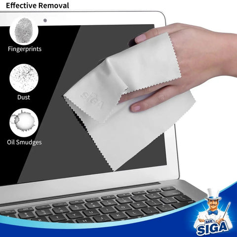 Premium Microfiber Cloths For Lenses Screens Glasses Six Pack 6 x 7 Inches cleaning laptop screen