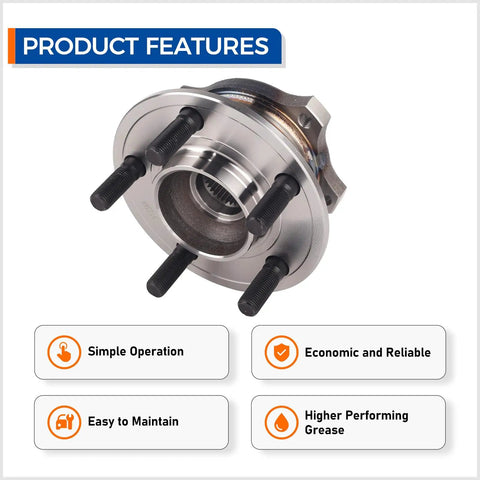Rear Wheel Hub And Bearing Assembly Replacement For 2009 2014 Chrysler 300, 2008 2014 Dodge Challenger And Charger product features