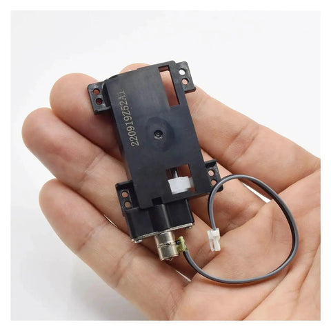 Hand holding 30mm Stroke Linear Actuator with 2 Phase 4 Wire Planetary Gear Stepper Motor for Precision 6mm Travel