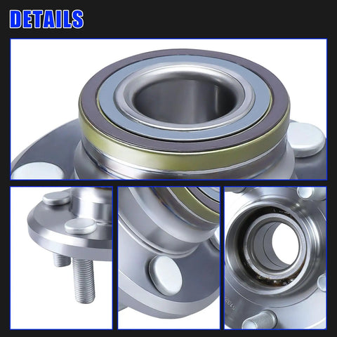 Close-up of Front Wheel Hub Bearing Assembly 5 Lug With ABS Direct Replacement For Chrysler 300 2005 To 2014, Dodge Charger 2006 To 2014