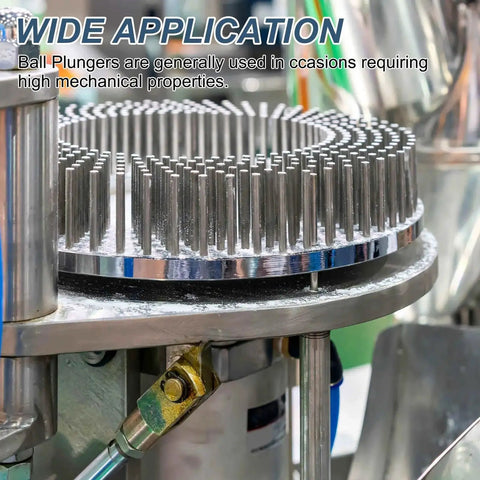 Industrial application of 10 Pack M16 25mm Screw Thread Ball Plungers With Hex Socket High Carbon Steel Construction for tooling setups