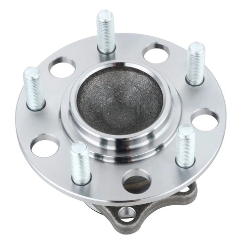 Rear Wheel Bearing Hub Assembly For 2008 Through 2017 Mitsubishi Lancer 2WD, 2011 Through 2012 Outlander And 2011 Through 2012 Outlander Sport, OEM Grade High Quality Replacement, Direct Bolt On, Interchange Part 512394 with steel design and bolt-on compatibility.