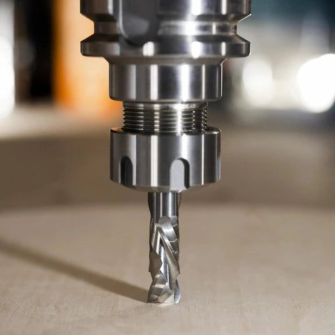 Spiral Compression Router Bit 1/2 Inch Shank 1/2 Inch Cutting Diameter Solid Carbide Up And Down Cut CNC End Mill for Wood Carving