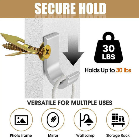 Self Drilling Drywall Anchors With Screws Kit For Drywall And Sheetrock Heavy Duty Metal Expansion Wall Anchors hold 30 lbs