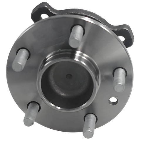 Front view of Rear Wheel Bearing And Hub Assembly Replacement For Ford Escape 2013 Through 2019 C Max 2013 Through 2018 And Lincoln MKC 2015 Through 2019 With ABS Five Lug Wheel Hub Drop In Replacement