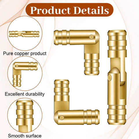 Concealed Gold Barrel Hinges Set 30 Pcs Brass Hidden Hinges For Jewelry Boxes Cabinets Small Woodworking Projects DIY Crafts