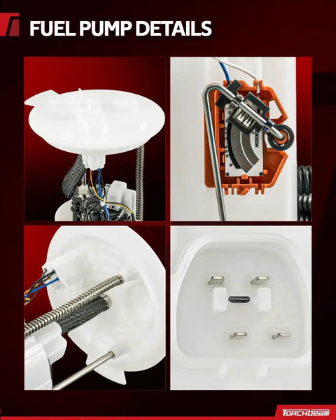 Close-up details of Fuel Pump Module Assembly FG1530 Direct Replacement For Ford Escape One Point Six Liter Two Point Zero Liter And