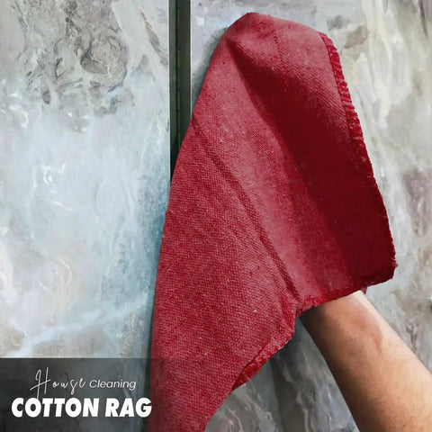 Heavy Duty Cotton Shop Towels Red Pack Of 150 Absorbent Cleaning Rags For Auto Garage And Home used on marble