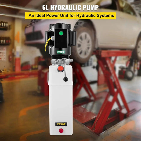 Hydraulic Power Unit for Car Lifts with 220V AC Motor, 3 HP, 2750 PSI, 6 Liter Reservoir, auto shop upgrade power pack